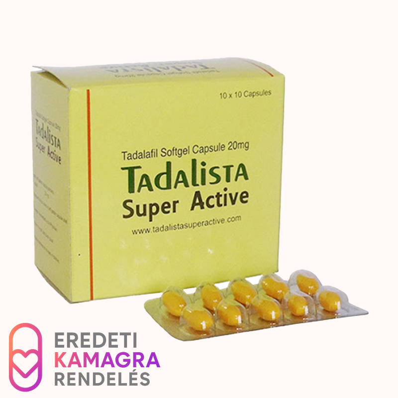 Tadalista Super Active - Lágy zselé kapszula, Tadalafil 20mg