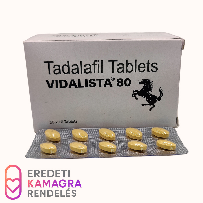 Generikus Cialis: Vidalista 80 - Tadalafil 80mg
